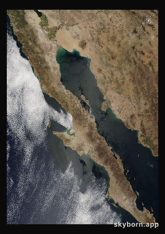 The Earth on 10 April 2000 · Baja California