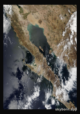 The Earth on 17 April 2000 · Baja California