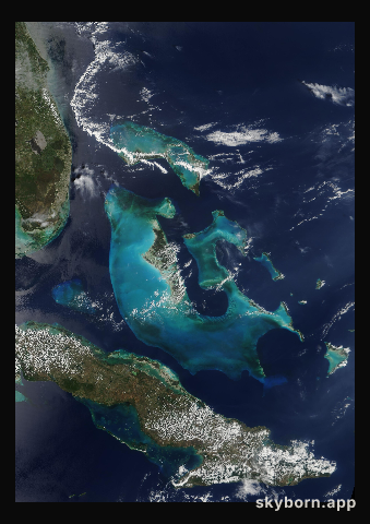 The Earth on 23 April 2000 · Bahamas