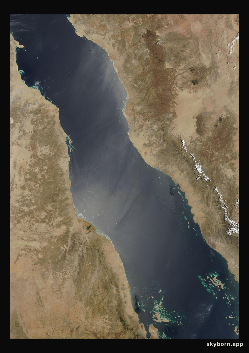 The Earth on 30 April 2000 · Red Sea