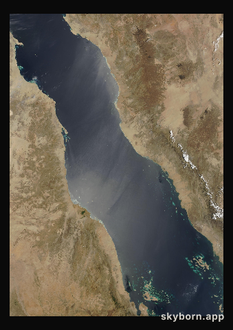 The Earth on 30 April 2000 · Red Sea