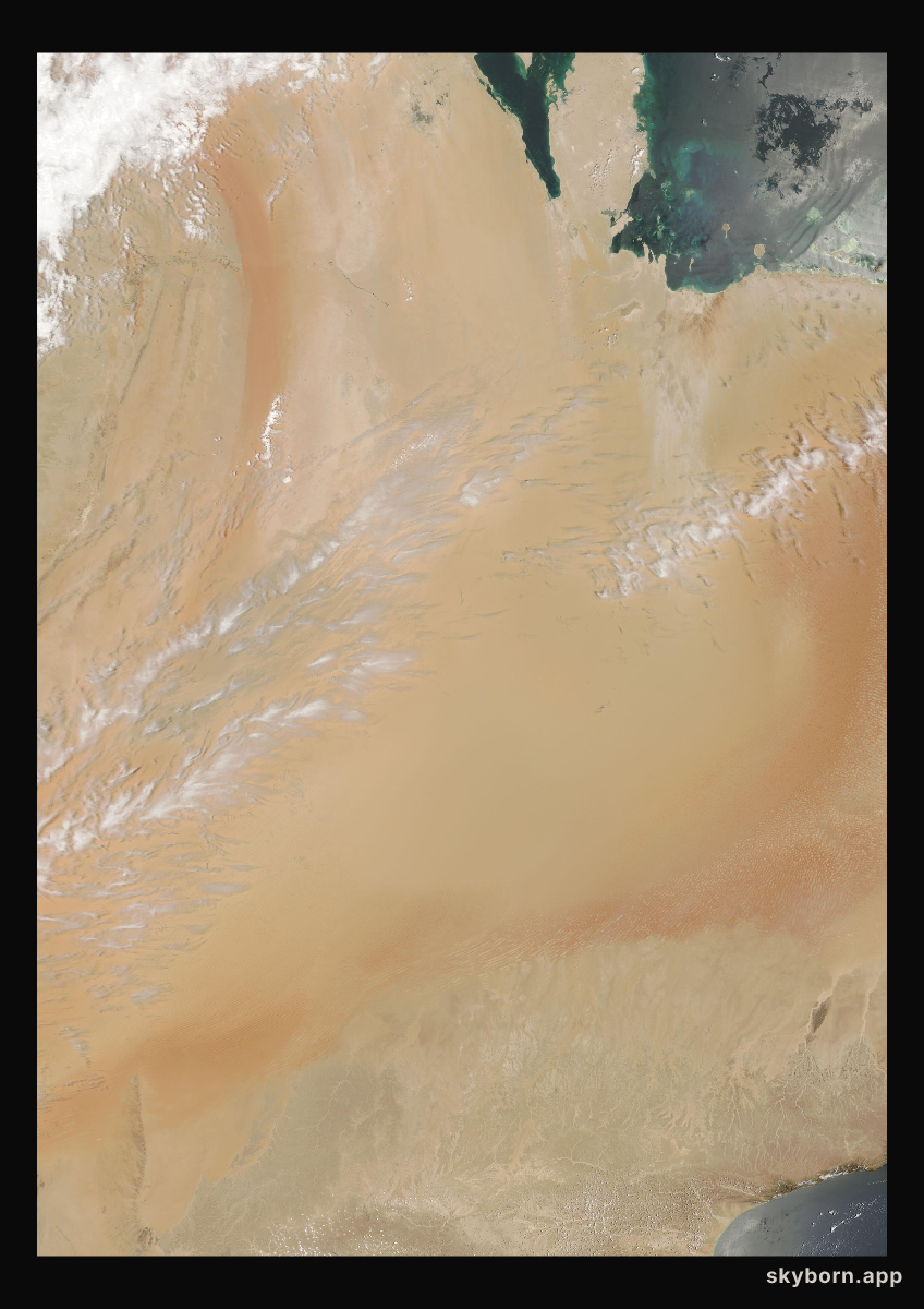 The Earth on 1 May 2000 · Empty Quarter, Arabia
