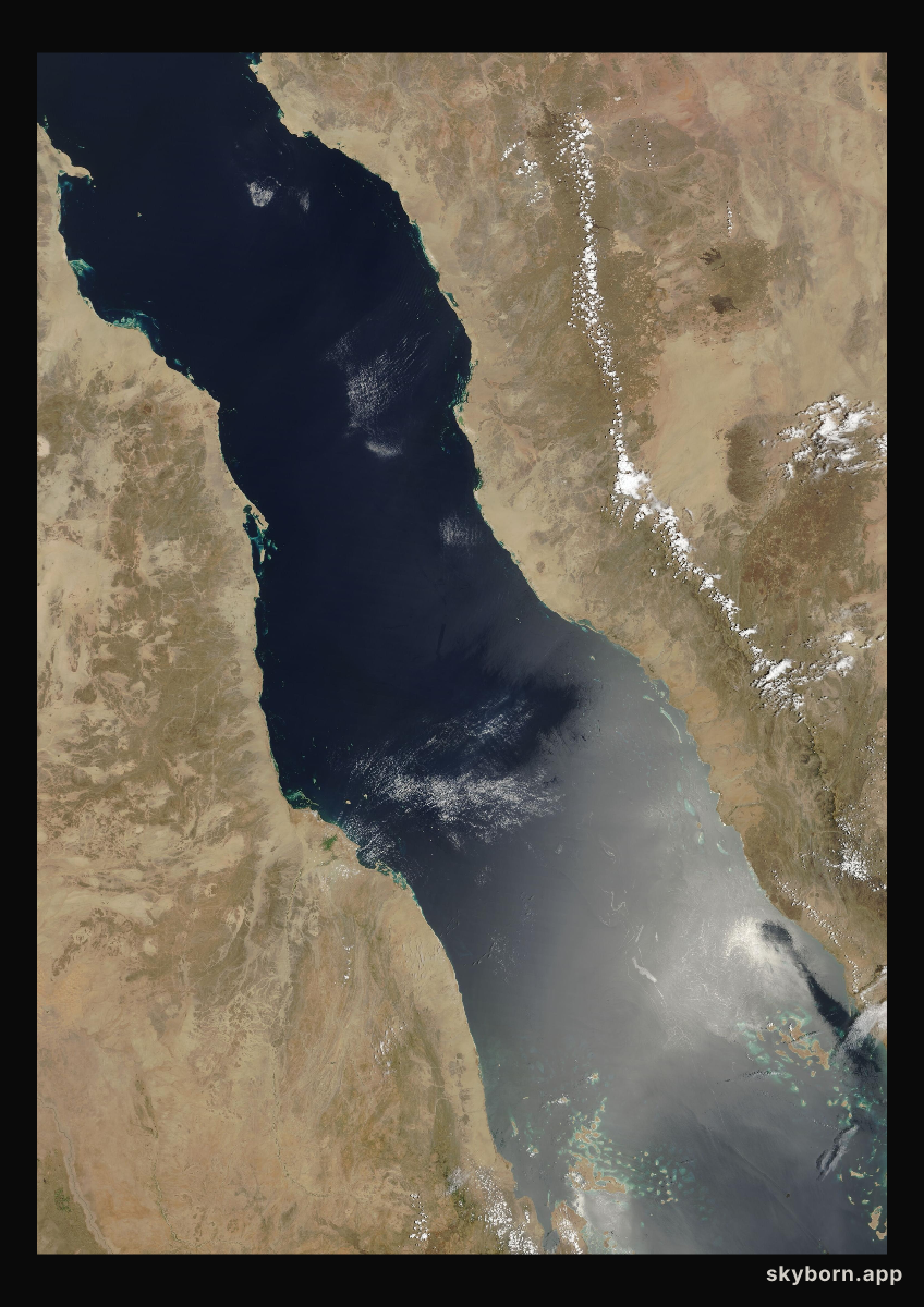 The Earth on 2 May 2000 · Red Sea