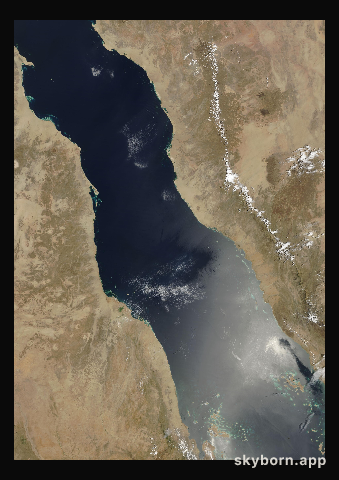 The Earth on 2 May 2000 · Red Sea