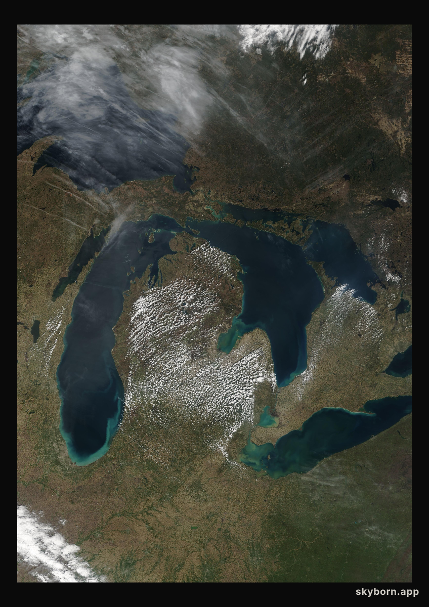 The Earth on 3 May 2000 · Great Lakes