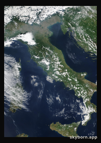 The Earth on 4 May 2000 · Italy and the Adriatic