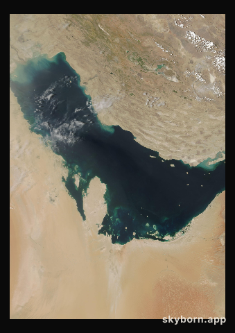 The Earth on 5 May 2000 · Persian Gulf