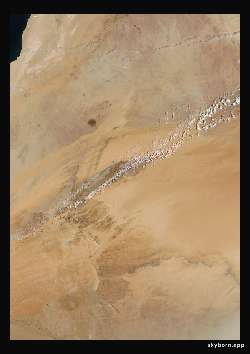 The Earth on 7 May 2000 · Eye of the Sahara, Mauritania