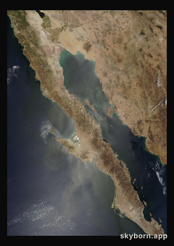The Earth on 12 May 2000 · Baja California