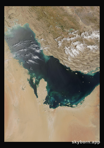 The Earth on 13 May 2000 · Persian Gulf