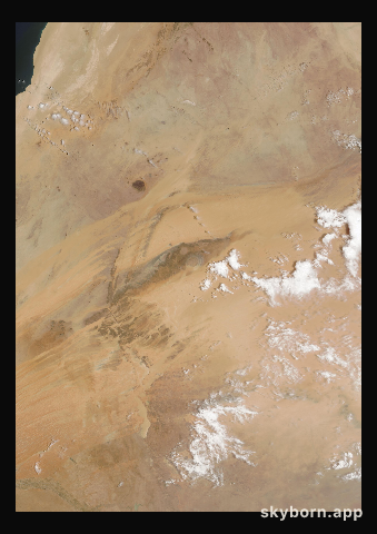 The Earth on 14 May 2000 · Eye of the Sahara, Mauritania