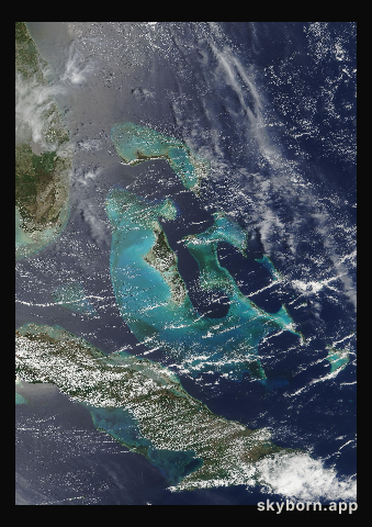 The Earth on 18 May 2000 · Bahamas