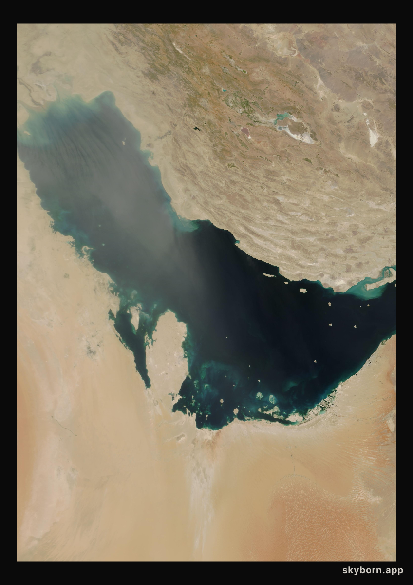The Earth on 21 May 2000 · Persian Gulf