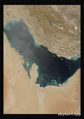 The Earth on 22 May 2000 · Persian Gulf