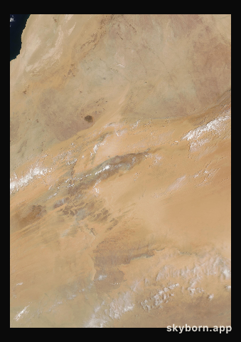 The Earth on 25 May 2000 · Eye of the Sahara, Mauritania