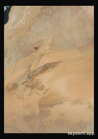 The Earth on 27 May 2000 · Eye of the Sahara, Mauritania
