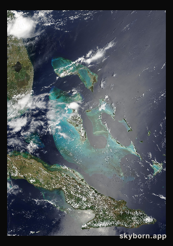 The Earth on 29 May 2000 · Bahamas