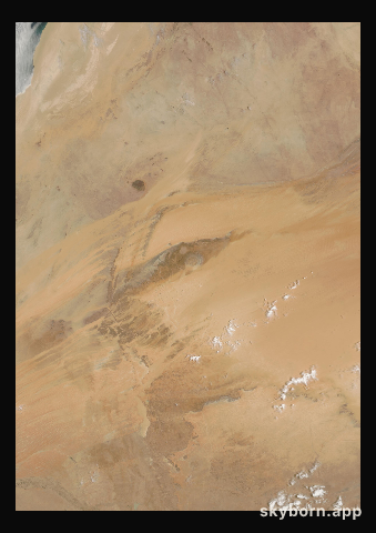 The Earth on 1 June 2000 · Eye of the Sahara, Mauritania