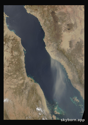 The Earth on 6 June 2000 · Red Sea