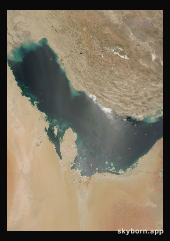 The Earth on 9 June 2000 · Persian Gulf