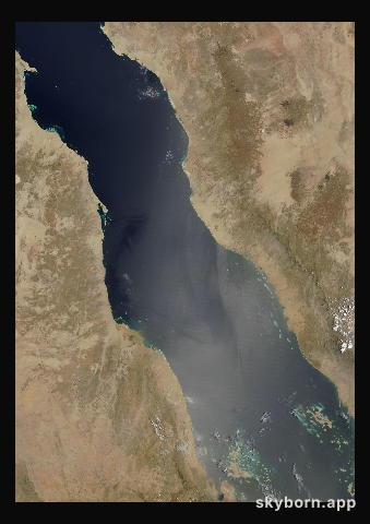 The Earth on 10 June 2000 · Red Sea