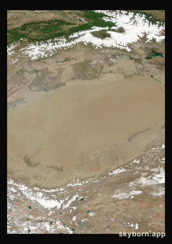The Earth on 13 June 2000 · Taklamakan Desert