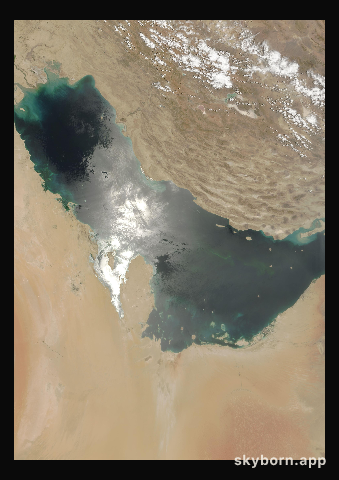 The Earth on 16 June 2000 · Persian Gulf