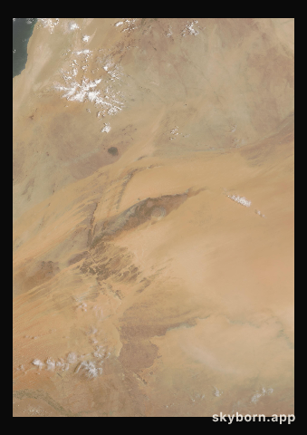 The Earth on 22 June 2000 · Eye of the Sahara, Mauritania