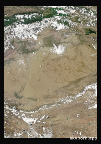The Earth on 26 June 2000 · Taklamakan Desert