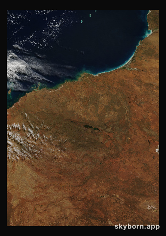 The Earth on 27 June 2000 · Pilbara, Western Australia