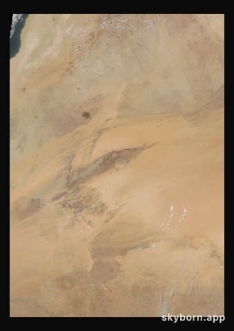 The Earth on 30 June 2000 · Eye of the Sahara, Mauritania