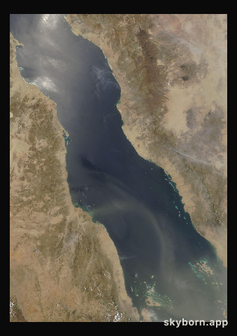The Earth on 1 July 2000 · Red Sea