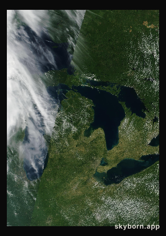 The Earth on 7 July 2000 · Great Lakes