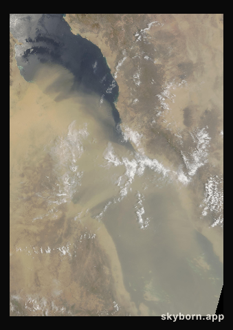 The Earth on 8 July 2000 · Red Sea