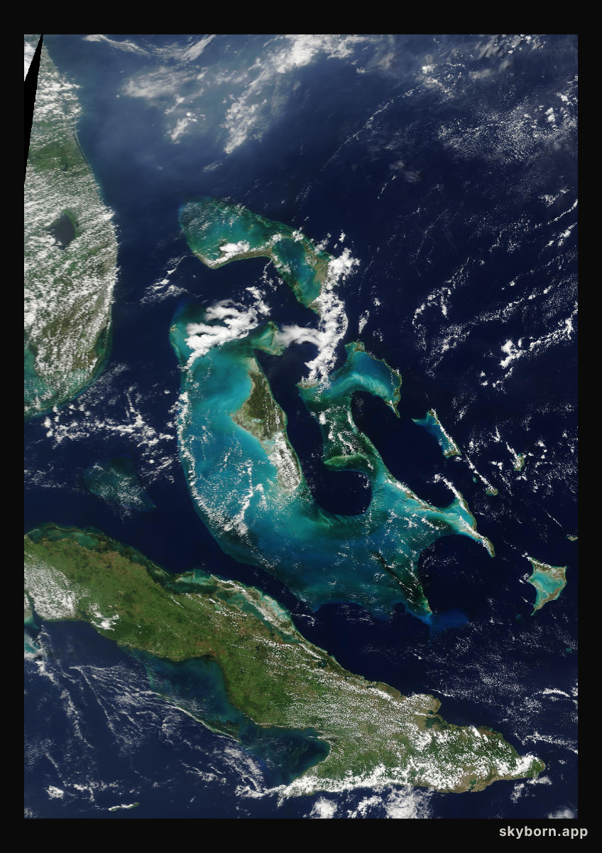 The Earth on 13 July 2000 · Bahamas