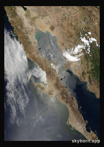 The Earth on 15 July 2000 · Baja California