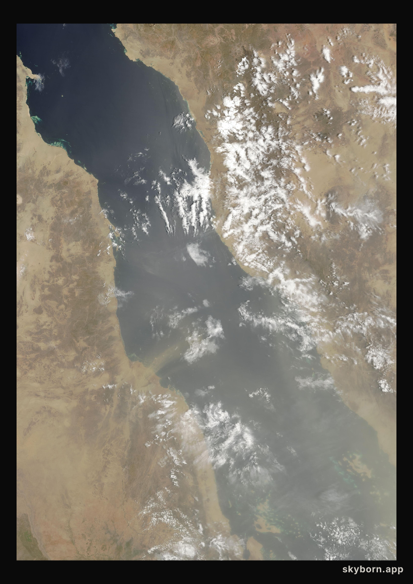 The Earth on 19 July 2000 · Red Sea