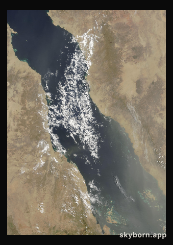 The Earth on 21 July 2000 · Red Sea