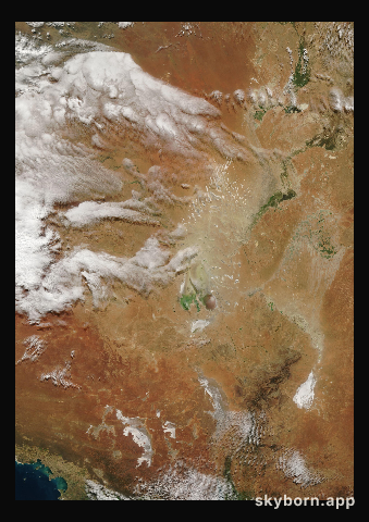 The Earth on 22 July 2000 · Lake Eyre, Australia