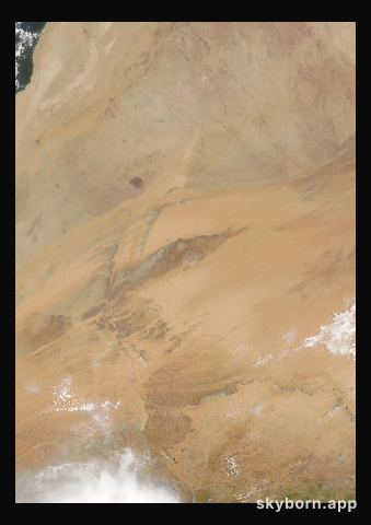The Earth on 28 July 2000 · Eye of the Sahara, Mauritania