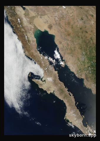 The Earth on 4 August 2000 · Baja California