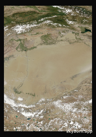 The Earth on 25 August 2000 · Taklamakan Desert