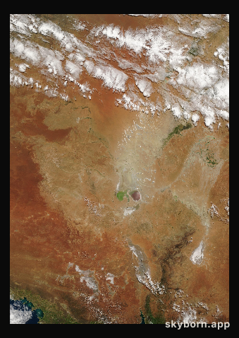 The Earth on 30 August 2000 · Lake Eyre, Australia