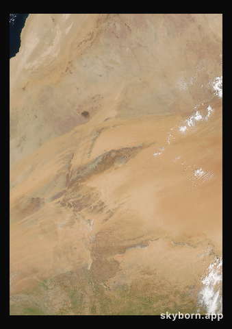 The Earth on 31 August 2000 · Eye of the Sahara, Mauritania
