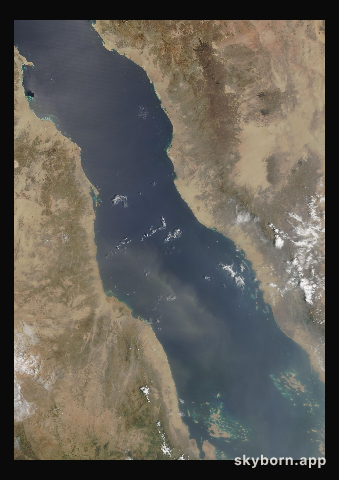 The Earth on 3 September 2000 · Red Sea