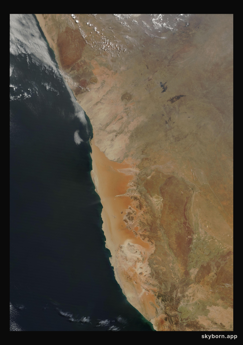 The Earth on 11 September 2000 · Namib Desert
