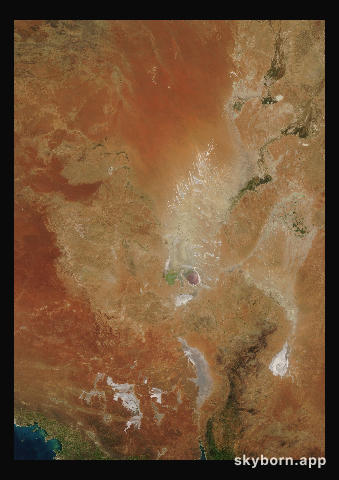 The Earth on 13 September 2000 · Lake Eyre, Australia