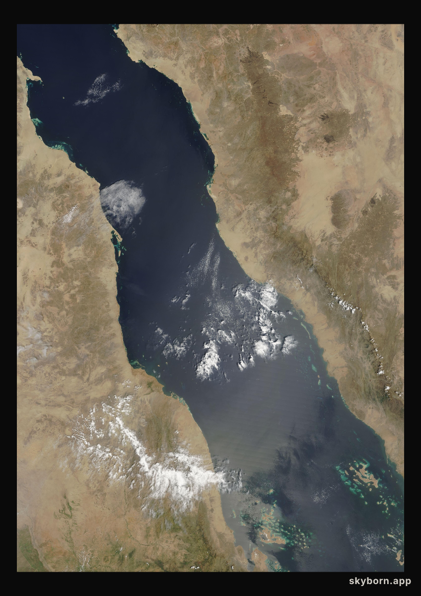 The Earth on 14 September 2000 · Red Sea