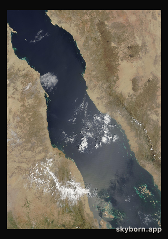 The Earth on 14 September 2000 · Red Sea