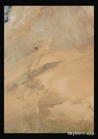 The Earth on 16 September 2000 · Eye of the Sahara, Mauritania